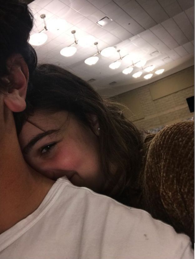 Happy couple using Spark app